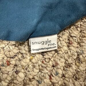 Snuggle Me Organic Blue Baby Blanket